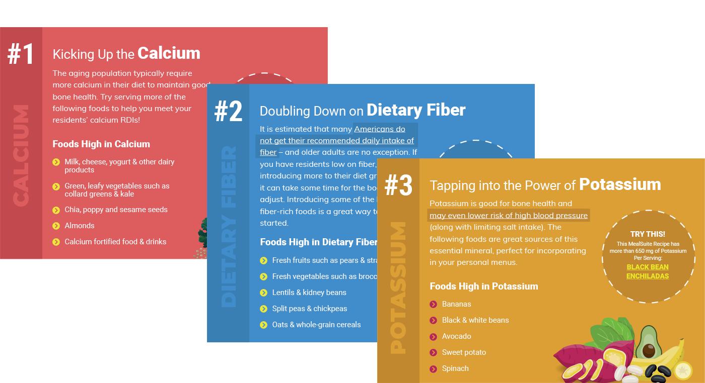 3 Special Nutrient Needs of Older Adults & Foods to Improve Their Intake