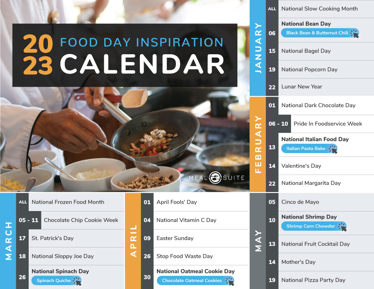 2023 Digital Food Calendar
