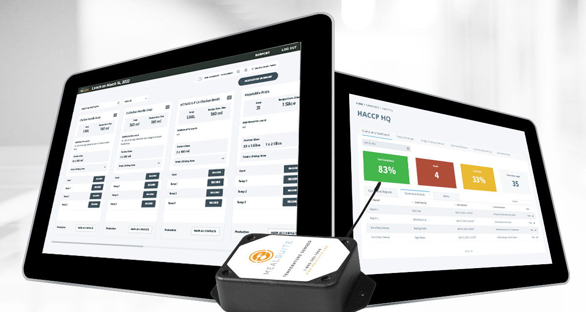 Screenshot of MealSuite TOUCH HACCP HQ screen