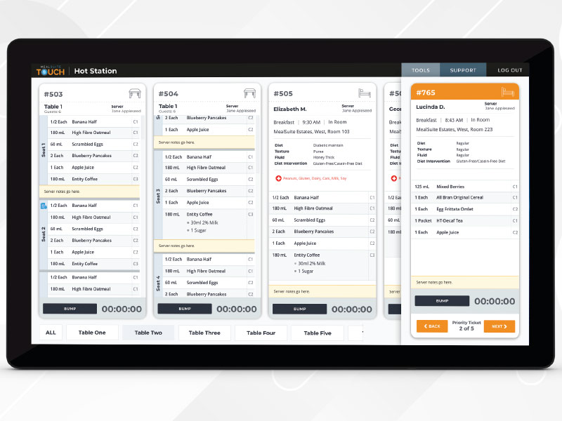 Production Touchscreens for the Kitchen